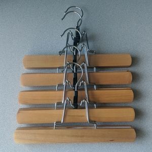 Wood and Felt-Lined Hangers (10)